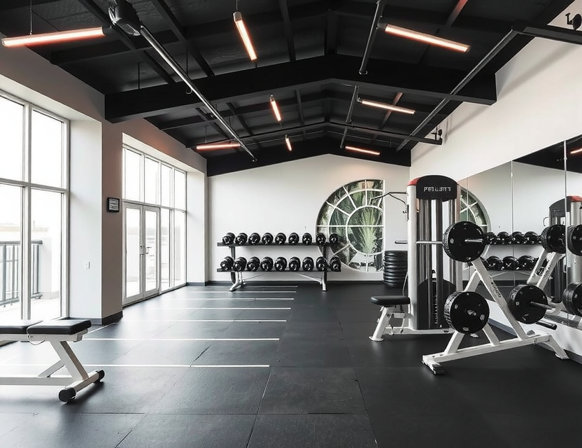 Modern gym interior Berlin
